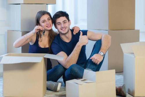 Modern office building in Waterloo with moving services concept