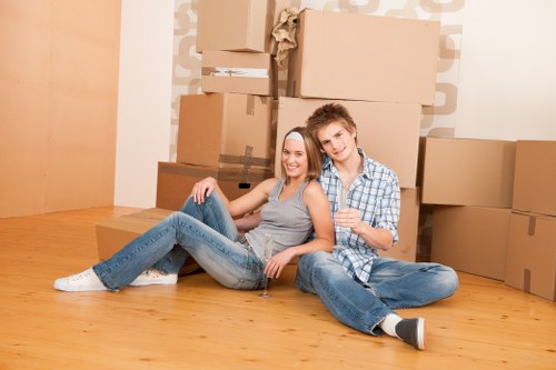 Professional house removalists unloading furniture in Waterloo