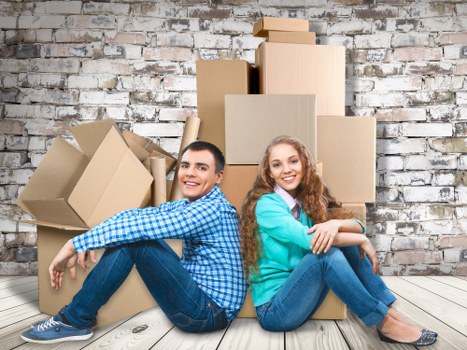 Final phase of a smooth move with a Waterloo moving truck