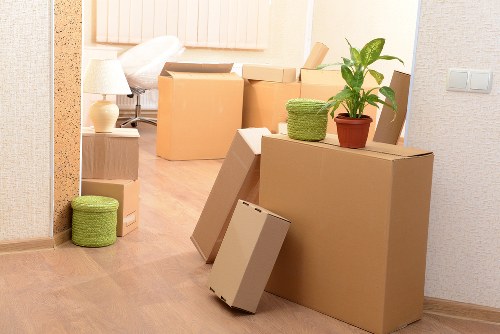 Dedicated moving truck in Waterloo loaded with household items