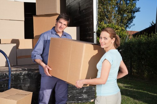 Reliable moving team handling a Waterloo move